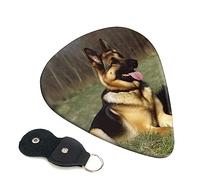 Guitar Picks 6 Pcs German Shepherd Dog Print Guitar Plectrums for Bass Electric Acoustic Guitars Ukulele