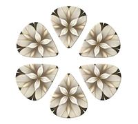 Guitar Picks 6 Pcs Graph Paper Grid Print Guitar Plectrums for Bass Electric Acoustic Guitars Ukulele