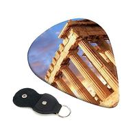 Guitar Picks 6 Pcs Greece History Building Print Guitar Plectrums for Bass Electric Acoustic Guitars Ukulele