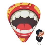 Guitar Picks 6 Pcs Guitar Plectrums with Storage Box 3 Different Thickness A mouth open Guitar Picks Accessories Bass Pick for Electric Ukulele 2Pcs 0.46mm, 2Pcs 0.96mm, 2Pcs 0.71mm