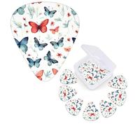 Guitar Picks 6 Pcs Guitar Plectrums with Storage Box 3 Different Thickness Cute butterfly Guitar Picks Accessories Bass Pick for Electric Ukulele 2Pcs 0.46mm, 2Pcs 0.96mm, 2Pcs 0.71mm