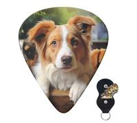 Guitar Picks 6 Pcs Guitar Plectrums with Storage Box 3 Different Thickness Cute Dogs Animal Guitar Picks Accessories Bass Pick for Electric Ukulele 2Pcs 0.46mm, 2Pcs 0.96mm, 2Pcs 0.71mm