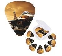 Guitar Picks 6 Pcs Guitar Plectrums with Storage Box 3 Different Thickness Falcon Fighter Guitar Picks Accessories Bass Pick for Electric Ukulele 2Pcs 0.46mm, 2Pcs 0.96mm, 2Pcs 0.71mm