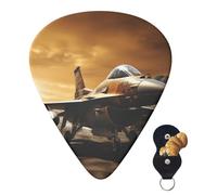 Guitar Picks 6 Pcs Guitar Plectrums with Storage Box 3 Different Thickness Falcon Fighter Guitar Picks Accessories Bass Pick for Electric Ukulele 2Pcs 0.46mm, 2Pcs 0.96mm, 2Pcs 0.71mm