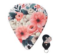 Guitar Picks 6 Pcs Guitar Plectrums with Storage Box 3 Different Thickness flowers Guitar Picks Accessories Bass Pick for Electric Ukulele 2Pcs 0.46mm, 2Pcs 0.96mm, 2Pcs 0.71mm