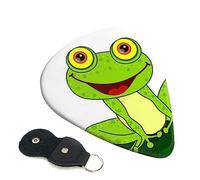 Guitar Picks 6 Pcs Happy Frog Print Guitar Plectrums for Bass Electric Acoustic Guitars Ukulele