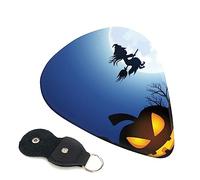 Guitar Picks 6 Pcs Happy Halloween Print Guitar Plectrums for Bass Electric Acoustic Guitars Ukulele