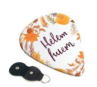 Guitar Picks 6 Pcs Hello Autumn Print Guitar Plectrums for Bass Electric Acoustic Guitars Ukulele