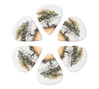 Guitar Picks 6 Pcs In the Fields Print Guitar Plectrums for Bass Electric Acoustic Guitars Ukulele