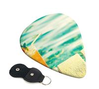 Guitar Picks 6 Pcs Juice on the wooden board Print Guitar Plectrums for Bass Electric Acoustic Guitars Ukulele