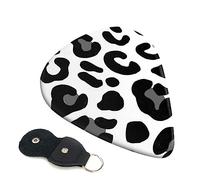Guitar Picks 6 Pcs Leopard Print Print Guitar Plectrums for Bass Electric Acoustic Guitars Ukulele