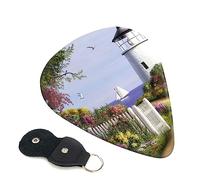 Guitar Picks 6 Pcs Lighthouse Diamond Painting Print Guitar Plectrums for Bass Electric Acoustic Guitars Ukulele