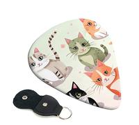 Guitar Picks 6 Pcs Lovely Cartoon Cats Print Guitar Plectrums for Bass Electric Acoustic Guitars Ukulele