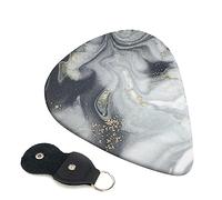 Guitar Picks 6 Pcs luxury Marble Print Guitar Plectrums for Bass Electric Acoustic Guitars Ukulele