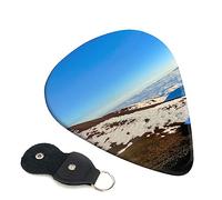 Guitar Picks 6 Pcs Mauna Kea Summit Sunset Print Guitar Plectrums for Bass Electric Acoustic Guitars Ukulele