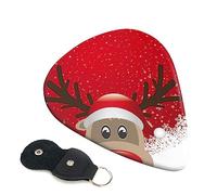 Guitar Picks 6 Pcs Merry Christmas Cute Cartoon Elk Print Guitar Plectrums for Bass Electric Acoustic Guitars Ukulele