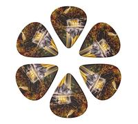 Guitar Picks 6 Pcs Milky Way Falls Print Guitar Plectrums for Bass Electric Acoustic Guitars Ukulele