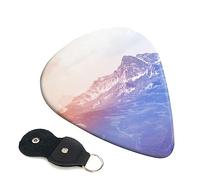 Guitar Picks 6 Pcs Misty Mountain Print Guitar Plectrums for Bass Electric Acoustic Guitars Ukulele
