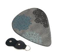 Guitar Picks 6 Pcs Modern Floral Print Guitar Plectrums for Bass Electric Acoustic Guitars Ukulele