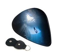 Guitar Picks 6 Pcs ocean under the crust Print Guitar Plectrums for Bass Electric Acoustic Guitars Ukulele