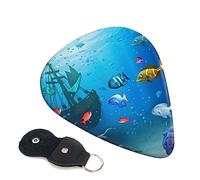 Guitar Picks 6 Pcs Ocean Underwater Fish Print Guitar Plectrums for Bass Electric Acoustic Guitars Ukulele