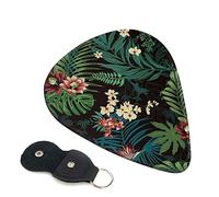 Guitar Picks 6 Pcs Palm Leaf Floral Print Guitar Plectrums for Bass Electric Acoustic Guitars Ukulele