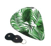 Guitar Picks 6 Pcs Palm Leaf Print Guitar Plectrums for Bass Electric Acoustic Guitars Ukulele