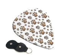 Guitar Picks 6 Pcs Paw Prints Art Print Guitar Plectrums for Bass Electric Acoustic Guitars Ukulele