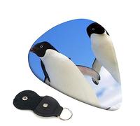Guitar Picks 6 Pcs Penguin Print Guitar Plectrums for Bass Electric Acoustic Guitars Ukulele