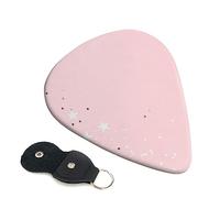 Guitar Picks 6 Pcs Pink White Stars Print Guitar Plectrums for Bass Electric Acoustic Guitars Ukulele