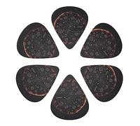 Guitar Picks 6 Pcs Pizza Constellation Print Guitar Plectrums for Bass Electric Acoustic Guitars Ukulele