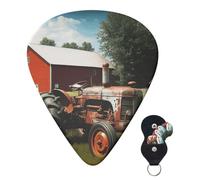 Guitar Picks 6 Pcs Plectrums with Guitar Pick Case Company Farm Tractor