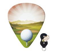 Guitar Picks 6 Pcs Plectrums with Guitar Pick Case Golf Sport