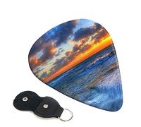 Guitar Picks 6 Pcs pretty backgrounds nature sunset Print Guitar Plectrums for Bass Electric Acoustic Guitars Ukulele