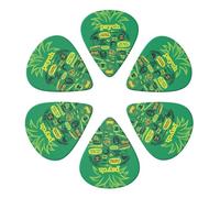 Guitar Picks 6 Pcs Psych pineapple Print Guitar Plectrums for Bass Electric Acoustic Guitars Ukulele