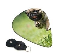 Guitar Picks 6 Pcs pug puppies Print Guitar Plectrums for Bass Electric Acoustic Guitars Ukulele