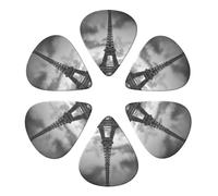 Guitar Picks 6 Pcs Red car in front Print Guitar Plectrums for Bass Electric Acoustic Guitars Ukulele