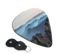 Guitar Picks 6 Pcs Rock Mountain Print Guitar Plectrums for Bass Electric Acoustic Guitars Ukulele