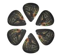 Guitar Picks 6 Pcs Sleeping Pet Cat Print Guitar Plectrums for Bass Electric Acoustic Guitars Ukulele