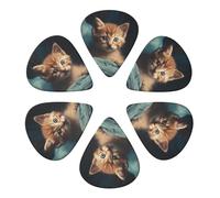 Guitar Picks 6 Pcs The Cat Is Peeking Print Guitar Plectrums for Bass Electric Acoustic Guitars Ukulele
