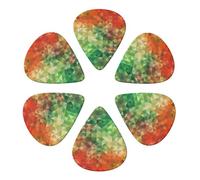 Guitar Picks 6 Pcs Various Gradients Print Guitar Plectrums for Bass Electric Acoustic Guitars Ukulele