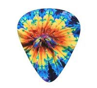 Guitar Picks 60 PCS, Exotic Tribe Tie Dye Style Printed Funny Guitar Picks for Acoustic Guitar, Electric Guitar, Bass Guitar(0.46,0.71,0.96 mm)