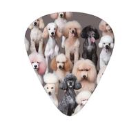 Guitar Picks 60 PCS, Oodles of Poodles Printed Funny Guitar Picks for Acoustic Guitar, Electric Guitar, Bass Guitar(0.46,0.71,0.96 mm)