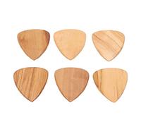 Guitar Picks,6Pcs Wood Guitar Picks Thumb Slotted Ukulele Bass Shrapnel Musical Instrument Accessories(Olive wood)