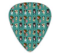 Guitar Picks 9 Dog Pattern 12 Pieces Ukulele Picks Including 0.46 mm 0.71 mm 0.96 mm