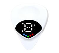 Guitar Picks, Acoustic Guitar Tuner, 2In1 Electric Guitar Tuner, Portable Digital Guitar Tuning Clip, LED Guitar Pick with Hd Screen Display, Play and Tune Guitar Pick for Acoustic Guitar