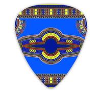 Guitar Picks African Dashiki Guitar Picks 12 Pieces Ukulele Picks Including 0.46 mm 0.71 mm 0.96 mm
