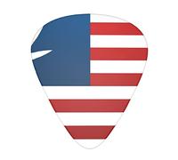 Guitar Picks American marijuana weed leaf flag Pack Celluloid 12 Pcs Plectrums for Gift Acoustic Guitar, Bass and Electric Guitar (Thin/Medium/Heavy)