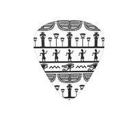 Guitar Picks Ancient Egyptian Pharaoh Mural Eye White Guitar Pick for Electric Bass Guitar Acoustic Guitar Lovers Gift 12 Pack with Box