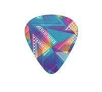 Guitar Picks Ancient Geometric Print Colorful Guitar Pick for Electric Bass Guitar Acoustic Guitar Lovers Gift 12 Pack with Box